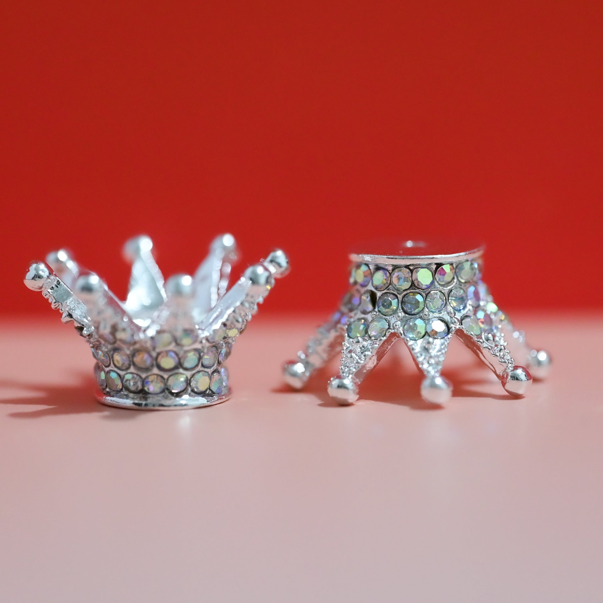 Wholesale 50pcs/pack Crown Inlaid Drill Diameter 2.5mm Alloy Beads Beading Accessories